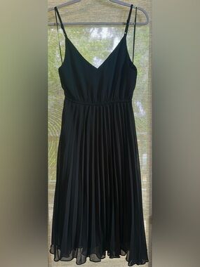 RolyPoly - Black Pleated Spaghetti Strap Dress